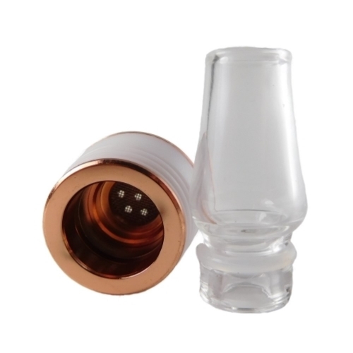 Flowermate V3.0 Air - Chamber Connector with Glass Mouthpiece in White