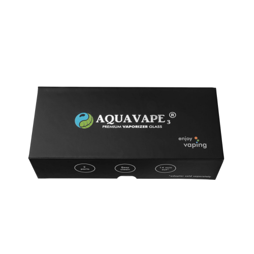 AquaVape³ + 14er glass adapter with thread for FocusVape and  FlowerMate Mini