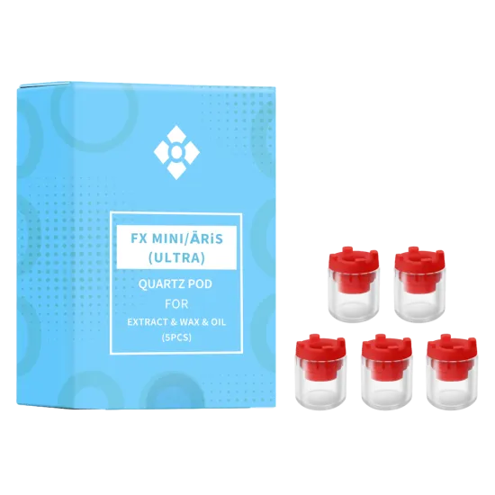 WOLKENKRAFT FX MINI | ÄRiS (ULTRA) Quartz Wax Dosing Capsule for Extracts - Box of 5 pcs.