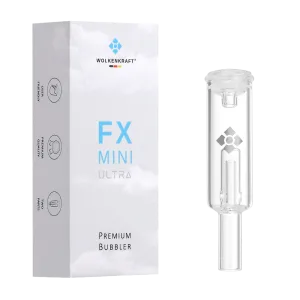WOLKENKRAFT FX MINI (ULTRA) Glass Bubbler (water filter) *two-part*