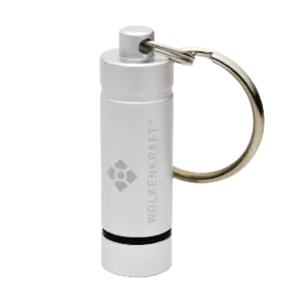 WOLKENKRAFT Dosing Capsule Container for 2 Capsules | ÄRiS, FX MINI and ULTRA's *Silver*