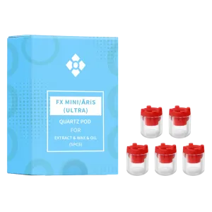 WOLKENKRAFT FX MINI | ÄRiS (ULTRA) Quartz Wax Dosing Capsule for Extracts - Box of 5 pcs.