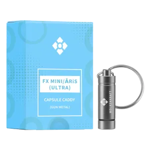 WOLKENKRAFT Dosing Capsule Container for 2 Capsules | ÄRiS, FX MINI and ULTRA's *Gun Metal*