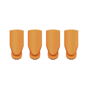 VEAZY Mouthpiece Set - 4 Pieces *Inspiring Orange*